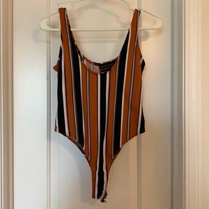 Striped Polly Esther bodysuit